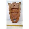 Image 2 : MAHOGANNEY WOOD MASK WITH GODDESS FACE - 17.5" X 10"