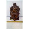 Image 1 : BHUDDIST SAINT FACE SOFTWOOD MASK - 16" TALL