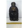 Image 2 : WOOD CARVED MASK - BLACK STAIN ON ASIAN SOFTWOOD