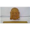 Image 1 : SMILING BHUDDIST SAINT WOOD MASK - 9"