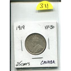1919 GEORGE 25 CENTS