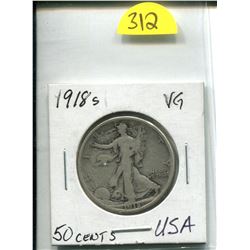 1918S USA 50 CENTS