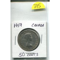 1959 ELIZABETH 50 CENTS