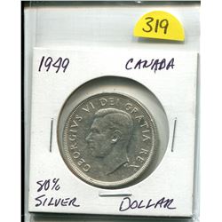 1949 HIGH GRADE SILVER DOLLAR