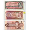 Image 1 : 1986, 1974, 1954 TWO DOLLAR NOTES