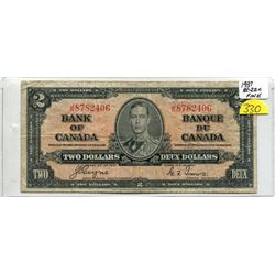1937 TWO DOLLAR NOTE