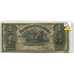 1898 LARGE ONE DOLLAR NOTE