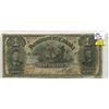 Image 1 : 1898 LARGE ONE DOLLAR NOTE