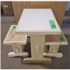 Image 1 : CHILDREN'S TABLE W/ TWO BENCHES *HAND CRAFTED BY GORDON BRAATEN*