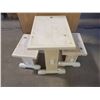 Image 2 : CHILDREN'S TABLE W/ TWO BENCHES *HAND CRAFTED BY GORDON BRAATEN*