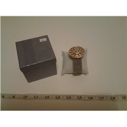 NEW TWO TONE STAINLESS STEEL CUFF BRACELET