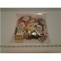 100 VINTAGE ASSORTED ADVERTISING MATCH BOOKS