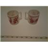 Image 1 : VINTAGE RED CIRCUS MILK GLASS CHILD MUGS