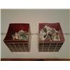 Image 3 : 4 STAMP CONTAINERS WITH STAMPS INSIDE