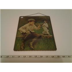 VINTAGE GLASS ADVERTISING PICTURES + MARTIES TAILOR SHOP