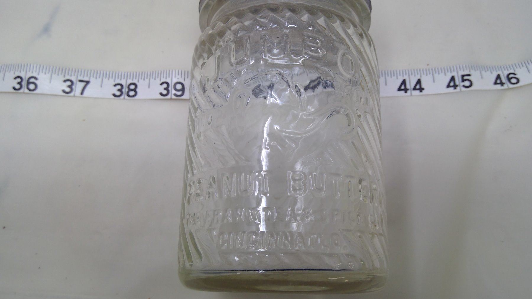 JUMBO ELEPHANT PEANUT BUTTER JAR