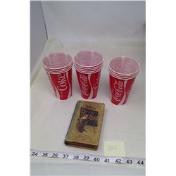 1888 RECKONER BOOK AND COKE CUPS