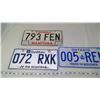Image 2 : THREE LICENSE PLATES
