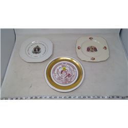 3- CORNATION PLATES