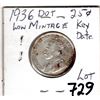 Image 2 : 1939 DOT 25 CENTS SCARCE COIN GREAT DETAIL KEY DATE