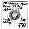 Image 2 : 2005 GOLD PLATED FIVE CENTS FROM RC MINT ANNUAL REPORT LIMITED MINTAGE