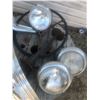 Image 1 : LOT OF CAR PARTS, LIGHTS, 1953 PONTIAC CHROME