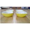 Image 1 : 4- YELLOW PYREX BOWLS