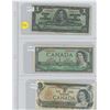 Image 1 : Sheet of Canadain. 1937,1964,1973 1 Dollar Bills