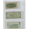 Image 2 : Sheet of Canadain Bilsl 1923 Shinplaster,1954 1 Dollar bill, 1973 1 Dollar bill