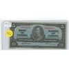 Image 1 : 1937 5 Dollar Canadain Bill.