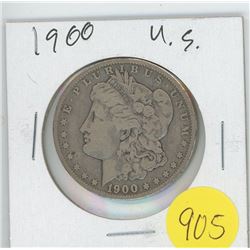 1900 US Morgan Dollar.