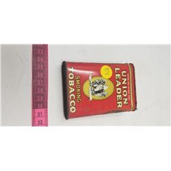 Union Leader pocket size tobacco tin