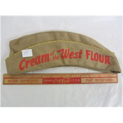 Vintage Cream of the West Flour hat