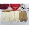 Image 3 : Vintage lot of ladies items (hats, gloves, fan)