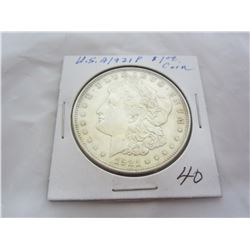 1921 P Morgan silver dollar