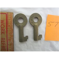 Two CNR Railway keys