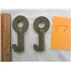 Image 2 : Two CNR Railway keys