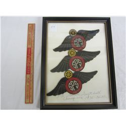 Three P.A. baseball crests champions 1935, 1936, 1937