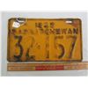 Image 1 : 1929 Saskatchewan license plate