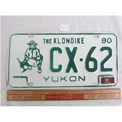 1980 yukon license plate