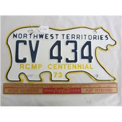 1973 Northwest Territories license plate