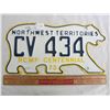 Image 1 : 1973 Northwest Territories license plate