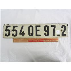 Matinque license plate