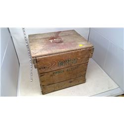 Burns Prince Albert Egg Crate c/w Labels