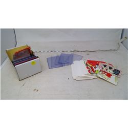 Hockey Card Sleeves + Old Valentine Cards