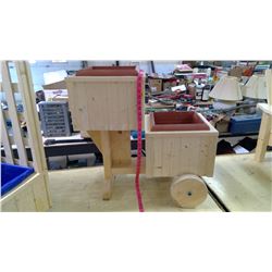 2 Wheel Planter (13" x 26" 25.5" h)