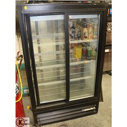 BEVERAGE AIR SMALL SLIDING DOOR BEVERAGE COOLER.