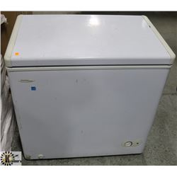 DANBY APARTMENT SIZED WHITE CHEST FREEZER.