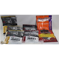 LARGE BAG OF ASSORTED FLAVORS & BRANDS OF BEEF