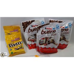 LARGE BAG OF KINDER BUENO MINI/ M&M PEANUTS